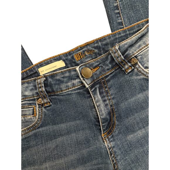 Kut from the Kloth Mia Toothpick Skinny Jeans Medium Wash Size 6 - Picture 6 of 9
